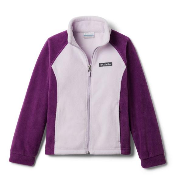 Columbia Benton Springs Fleece Jacket Girls Navy Pink USA (US485414)